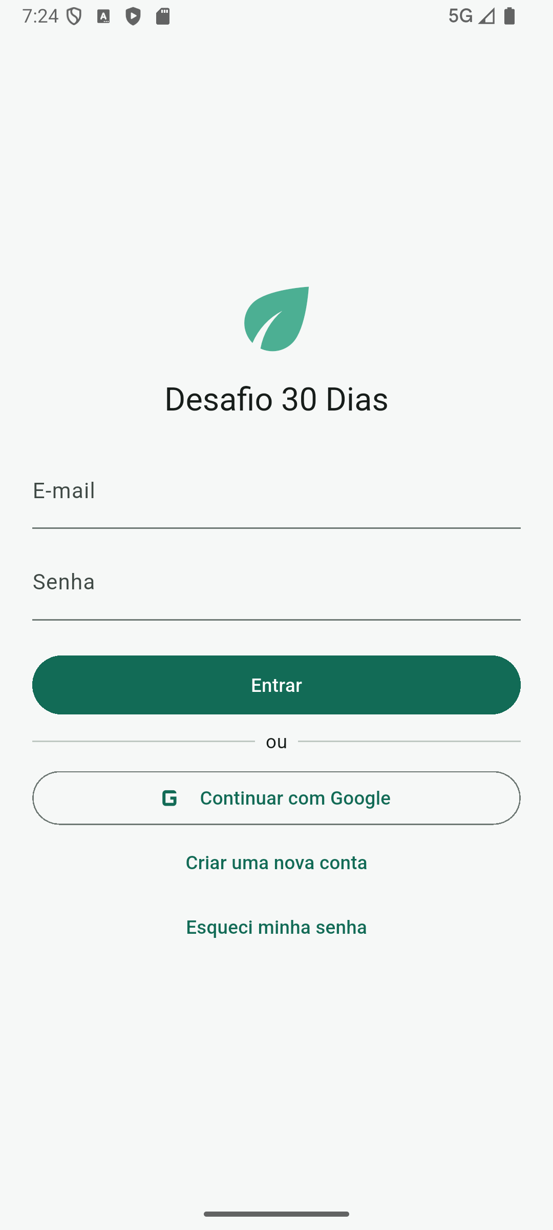 Tela de login